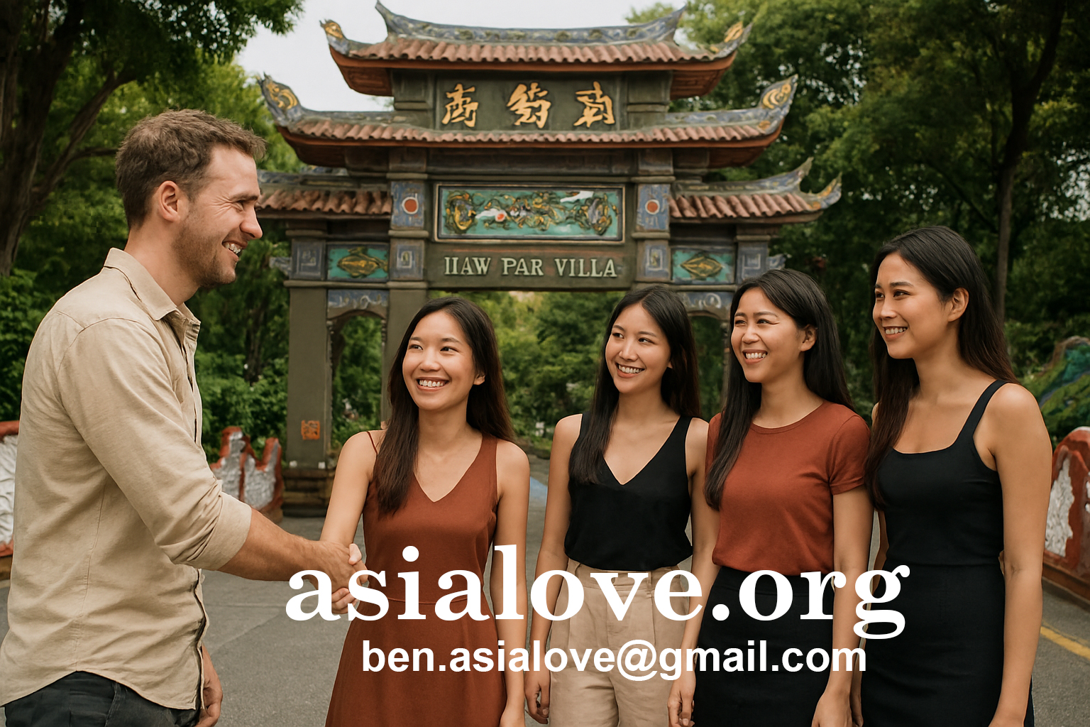 Beautiful woman in Singapore